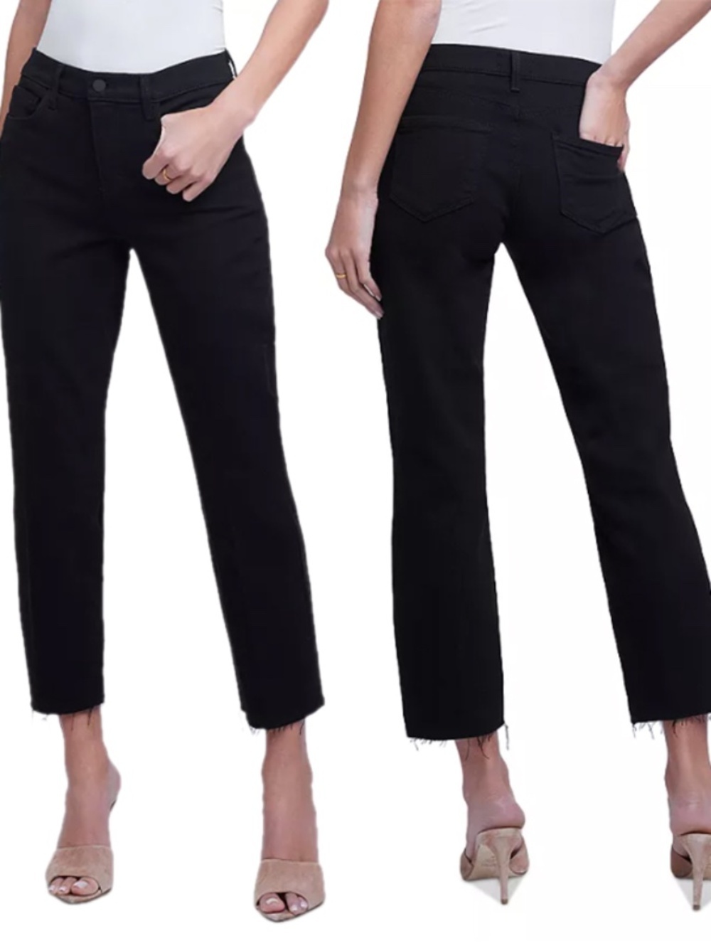 L’AGENCE Sada Cropped Slim Straight Jeans